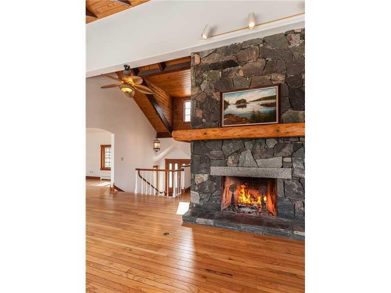 69 Joppa Road Southport, ME 04576 - Photo 10 of 27 Living Room. The stone fireplace in...
