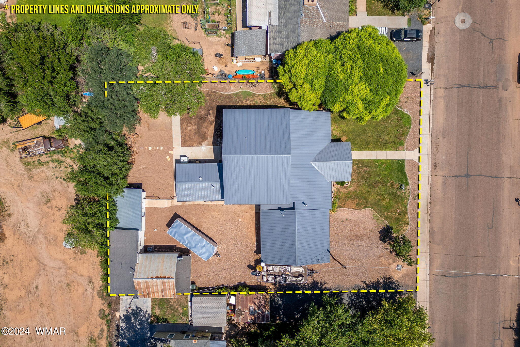 70 South 3rd Street West Snowflake, AZ 85937 - Photo 26 of 30 Aerial Lot Dimensions