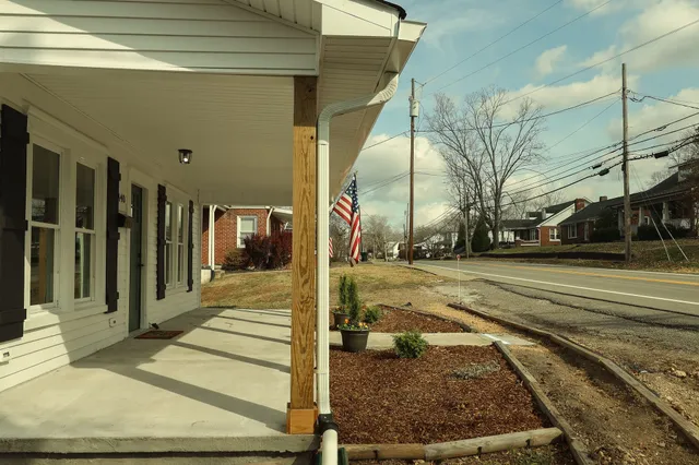 a view of a building ground