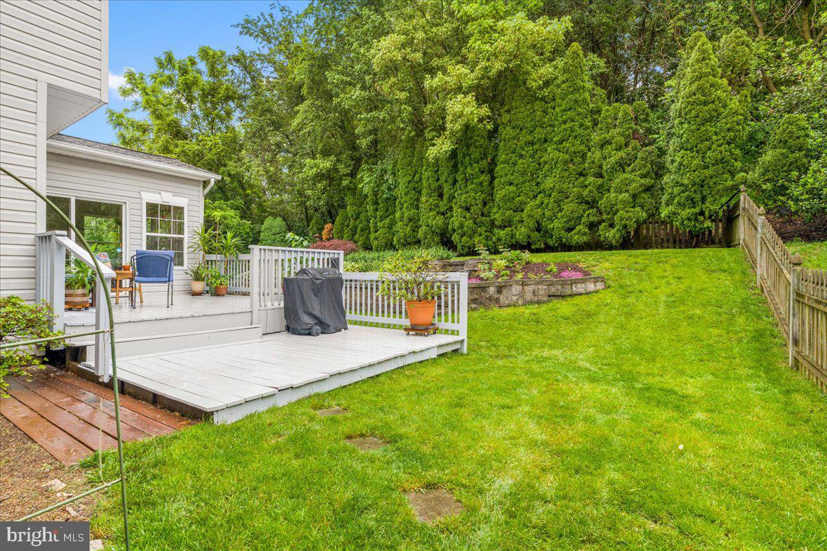 5811 Winding Ridge Way Frederick, MD 21704 - Photo 47 of 53 Serene backyard retreat with lush greenery.