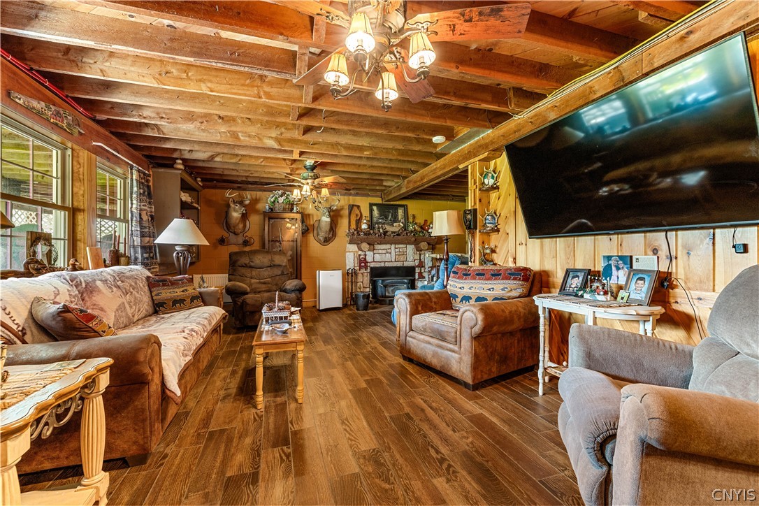 107 Millers Mills Road Columbia, NY 13491 - Photo 29 of 43 Lower level Adirondack family room
