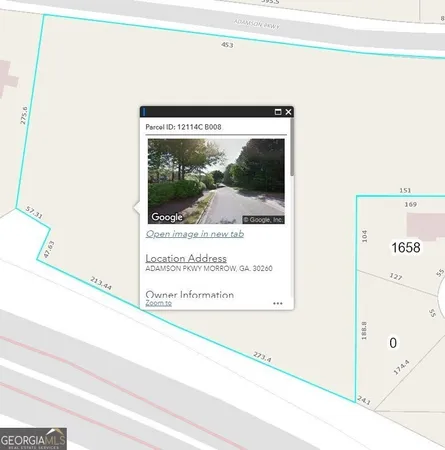 a view of a lake with houses