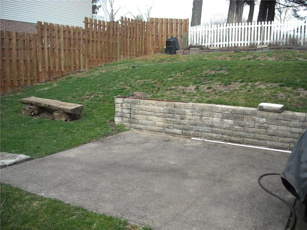 2403 Haymaker Road Monroeville, PA 15146 - Photo 19 of 19 Nice concrete patio area in backyard. Two sides of backyard are fenced in.