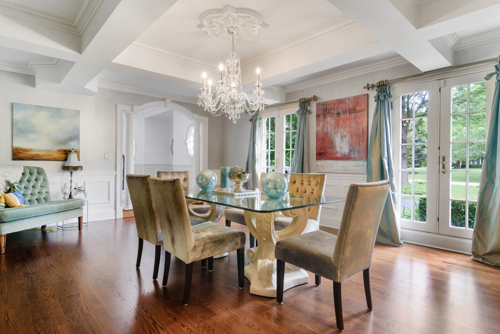 1717 Appleby Road Inverness, IL 60067 - Photo 15 of 57 a view of a dining room with furniture window and wooden floor