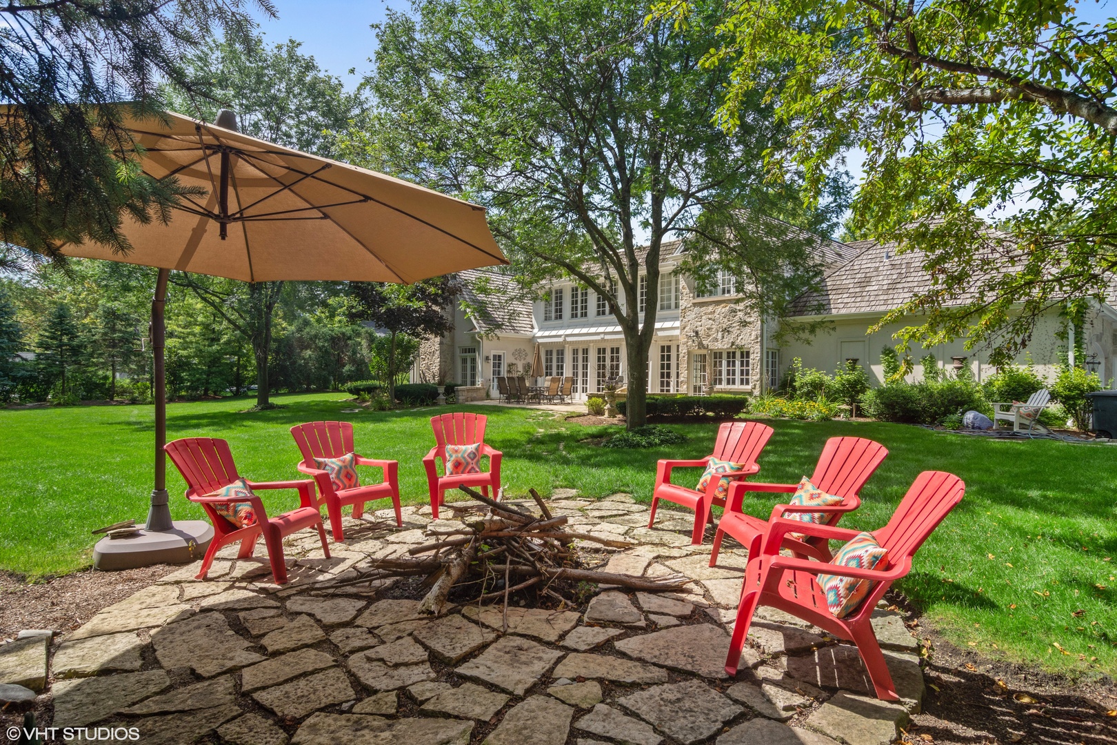 1717 Appleby Road Inverness, IL 60067 - Photo 51 of 57 a view of yard with seating area and green space