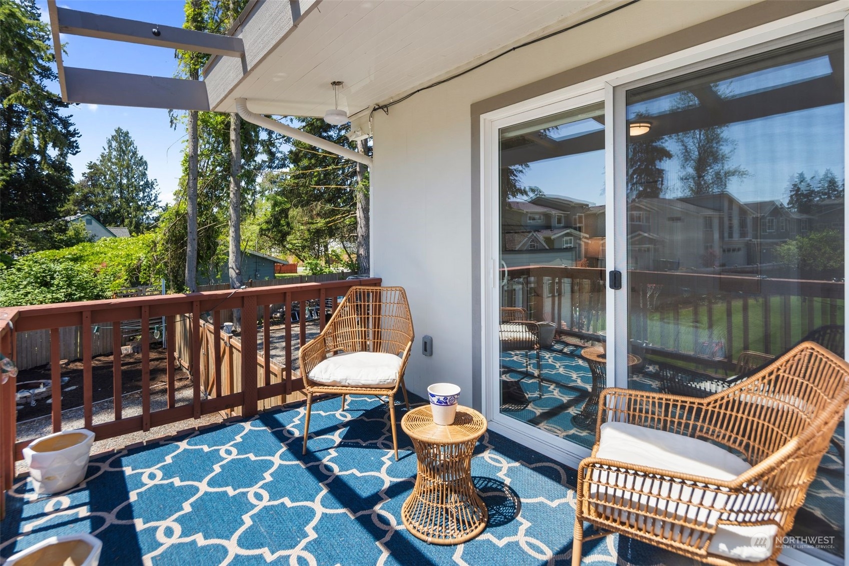 102 Bellflower Road Bothell, WA 98012 - Photo 14 of 40 a view of a two chairs in the deck