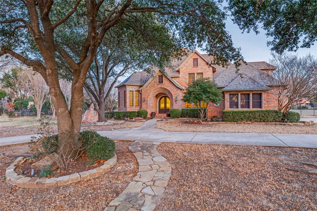 a house with trees in front of it