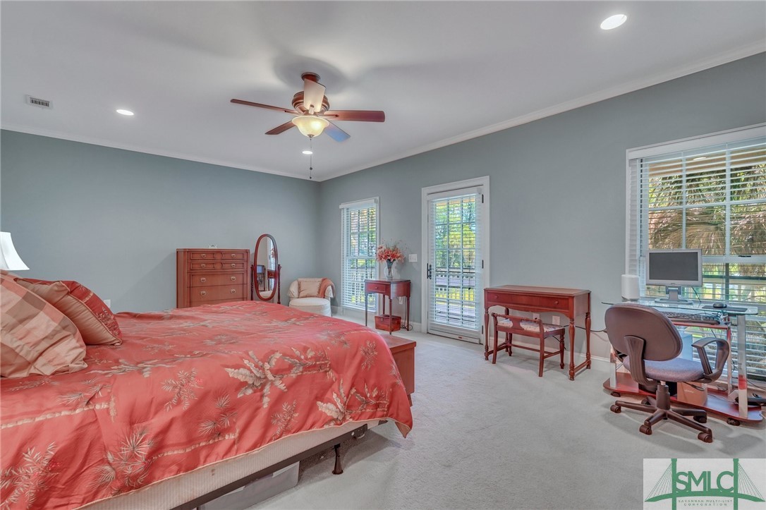 216 Oatland Island Road Savannah, GA 31410 - Photo 21 of 50 Master Doors to Balcony