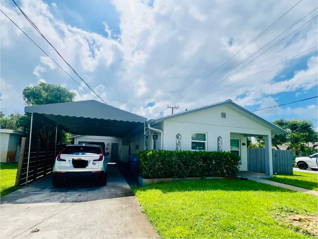 a car parked in front of house