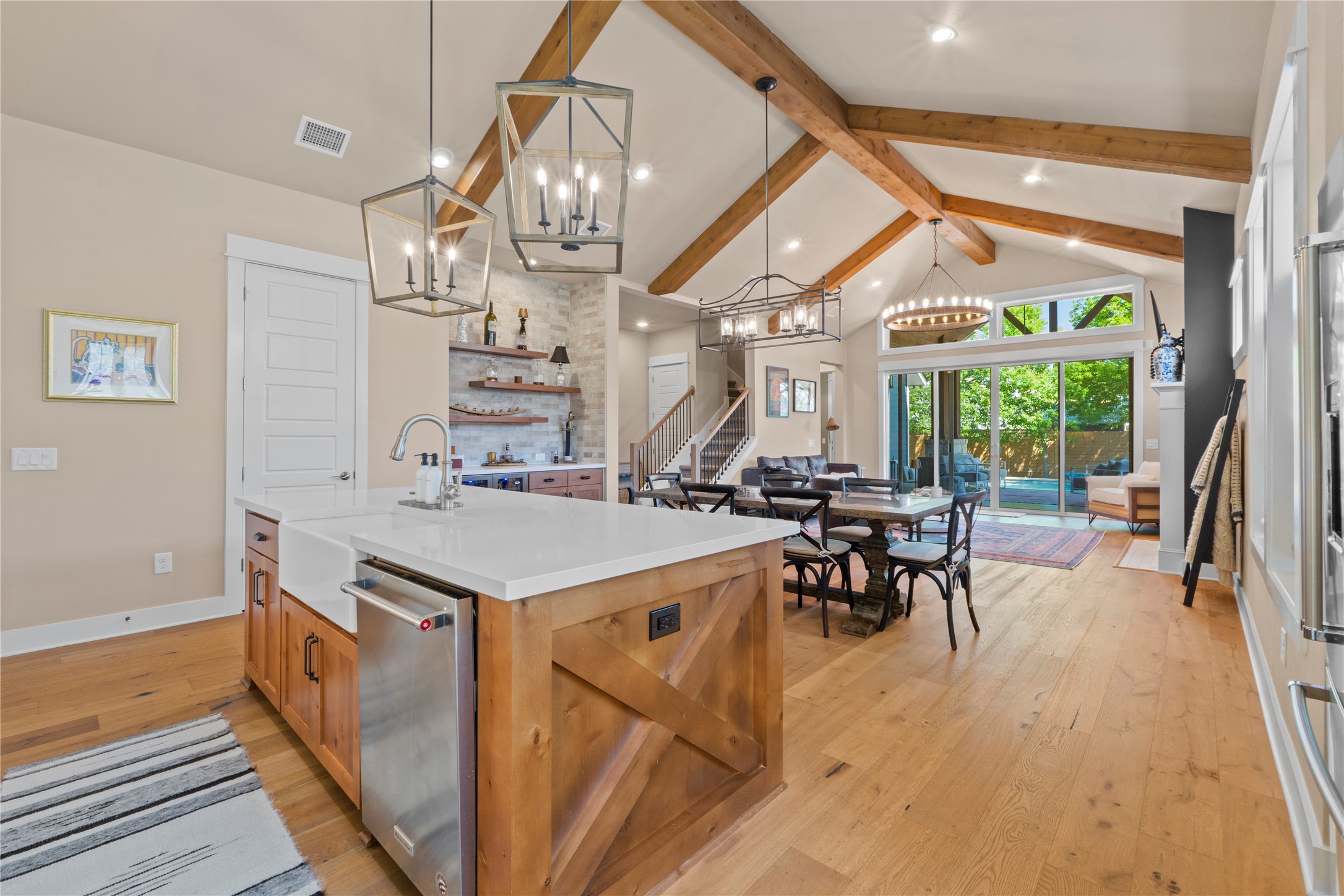 2004 Alegria Road Austin, TX 78757 - Photo 13 of 40 a view of a dining room with furniture window and outside view
