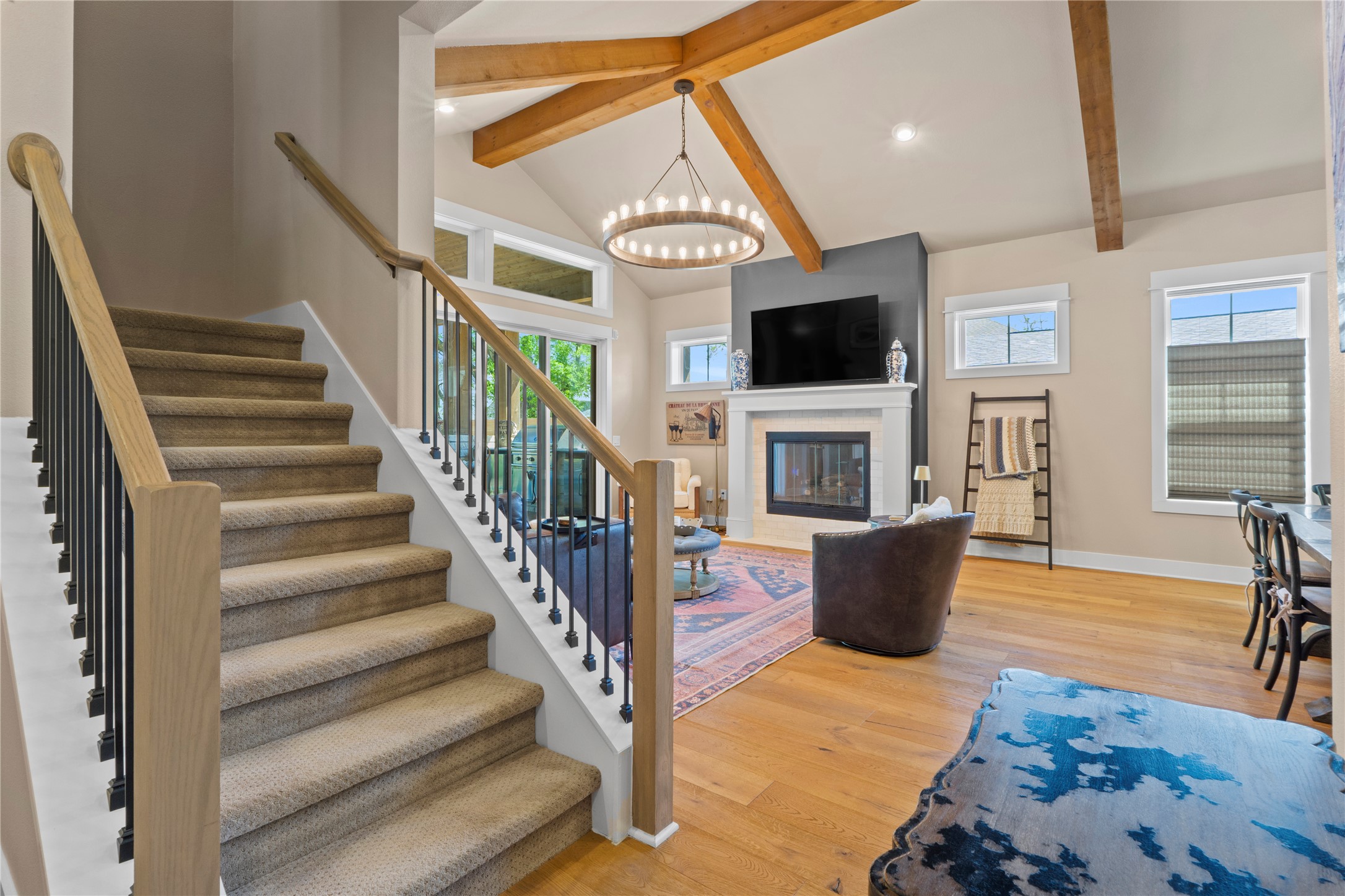 2004 Alegria Road Austin, TX 78757 - Photo 25 of 40 a view of livingroom kitchen and hall with wooden floor