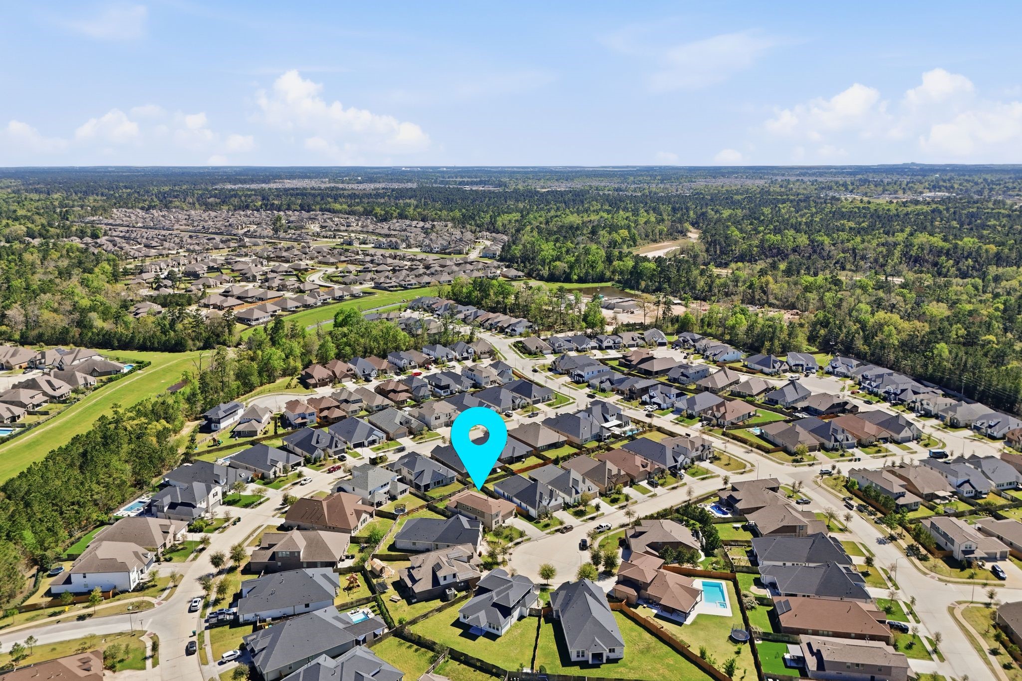 2809 Andante Green Drive Spring, TX 77386 - Photo 50 of 50 an aerial view of a city