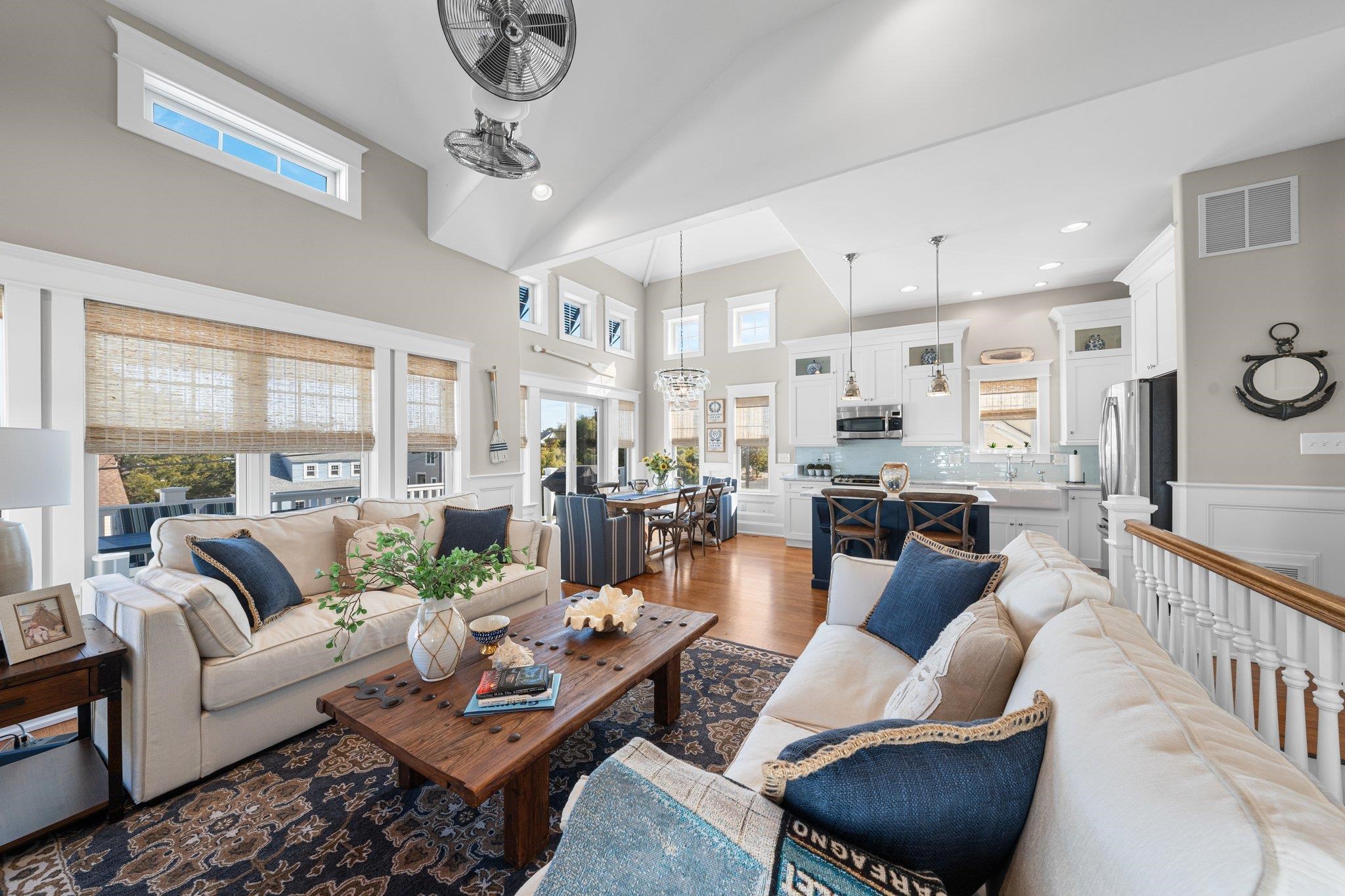243 110th Street Stone Harbor, NJ 08247 - Photo 26 of 34 a living room with furniture kitchen view and a large window