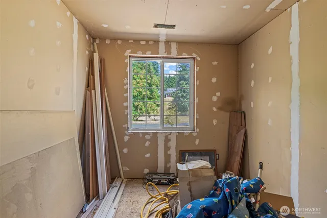 a backyard of a house