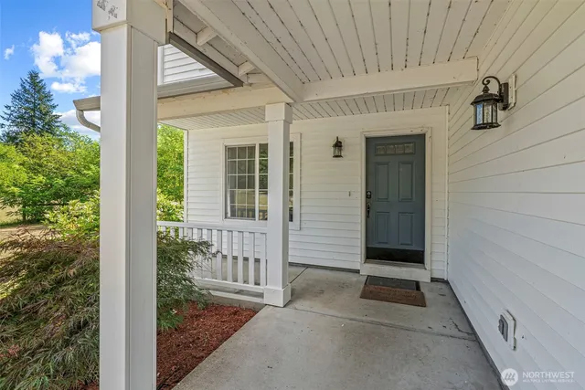 front view of a house with a porch