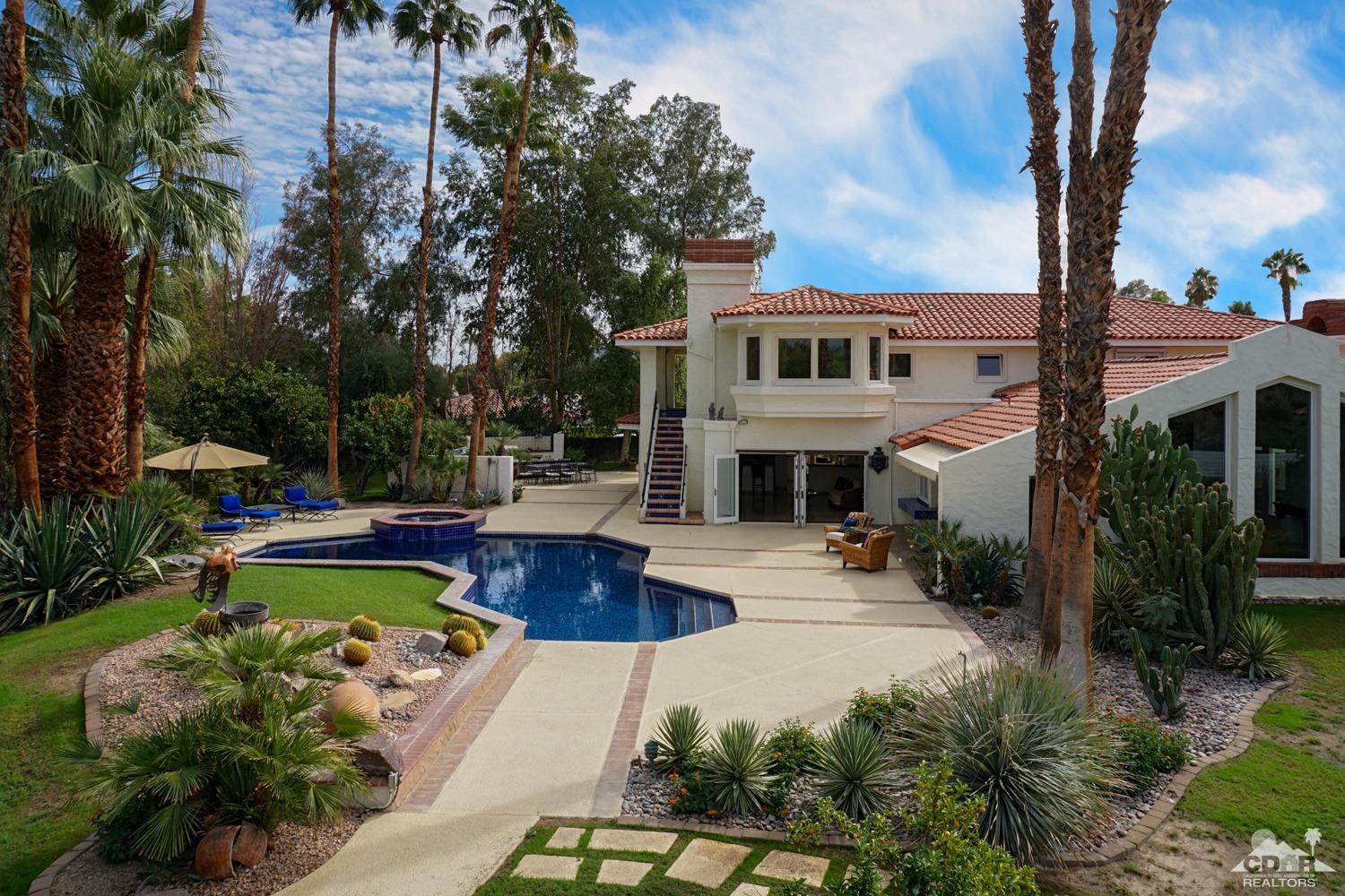 2 Vista Santa Rosa Rancho Mirage, CA 92270 - Photo 52 of 60 a view of a house with swimming pool and sitting area