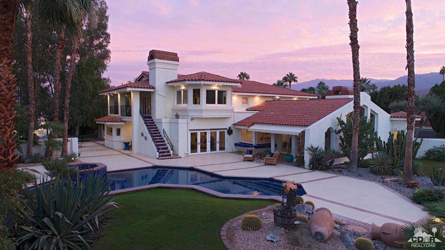 2 Vista Santa Rosa Rancho Mirage, CA 92270 - Photo 53 of 60 a front view of a house with garden