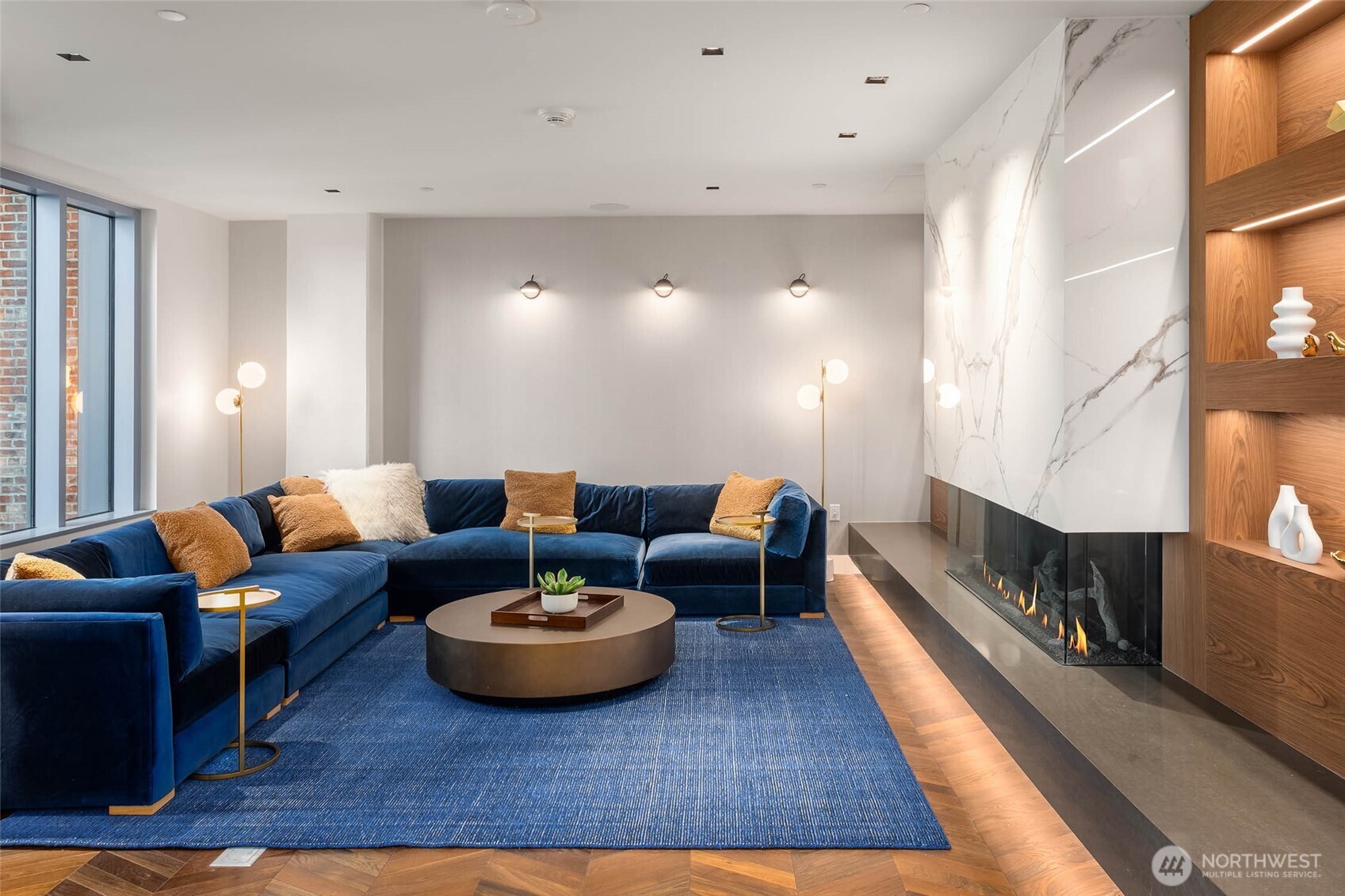 800 Columbia Street, Unit 2505 Seattle, WA 98104 - Photo 25 of 40 a living room with furniture and a large window
