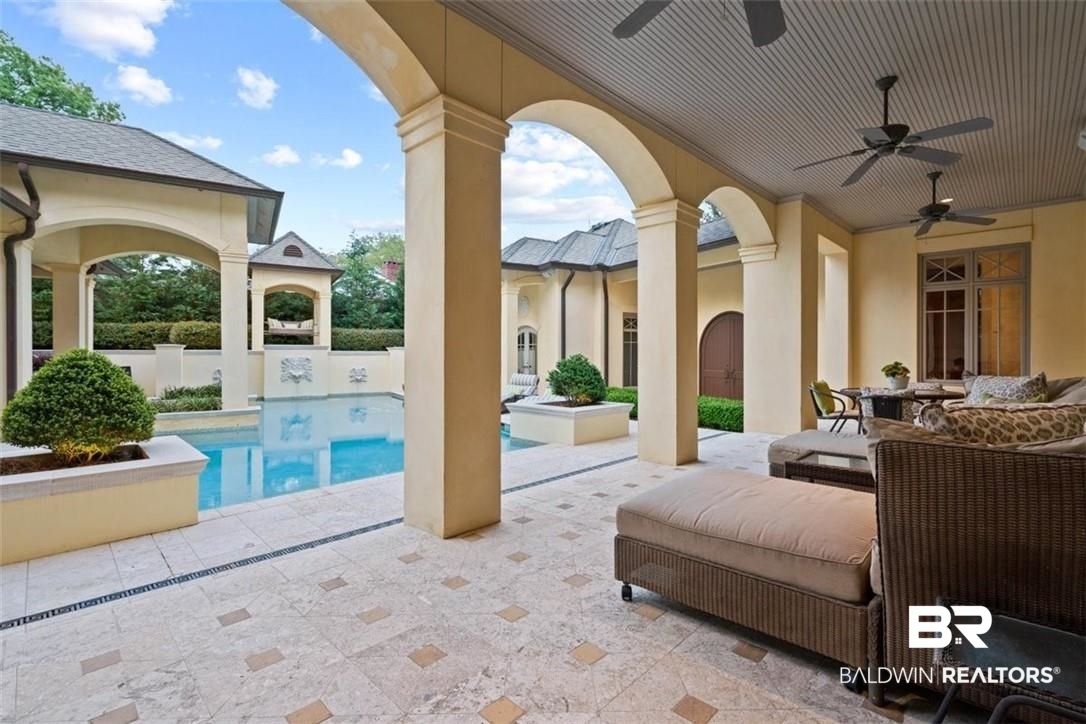 4 Chancery Court Mobile, AL 36608 - Photo 35 of 54 View of patio / terrace with ceiling fan