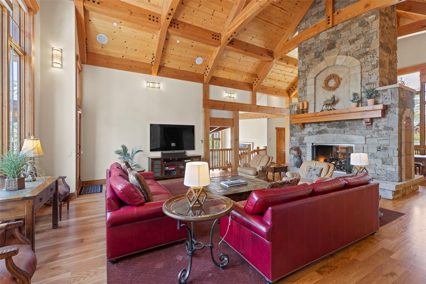 317 Timbertrail Road Breckenridge, CO 80424 - Photo 13 of 50 a living room with furniture and a fireplace