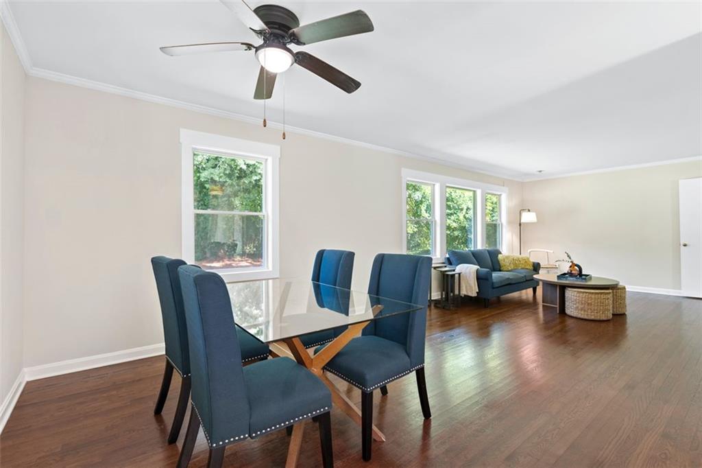 2483 Hunting Valley Drive Decatur, GA 30033 - Photo 5 of 24 a view of a dining room with furniture window and wooden floor
