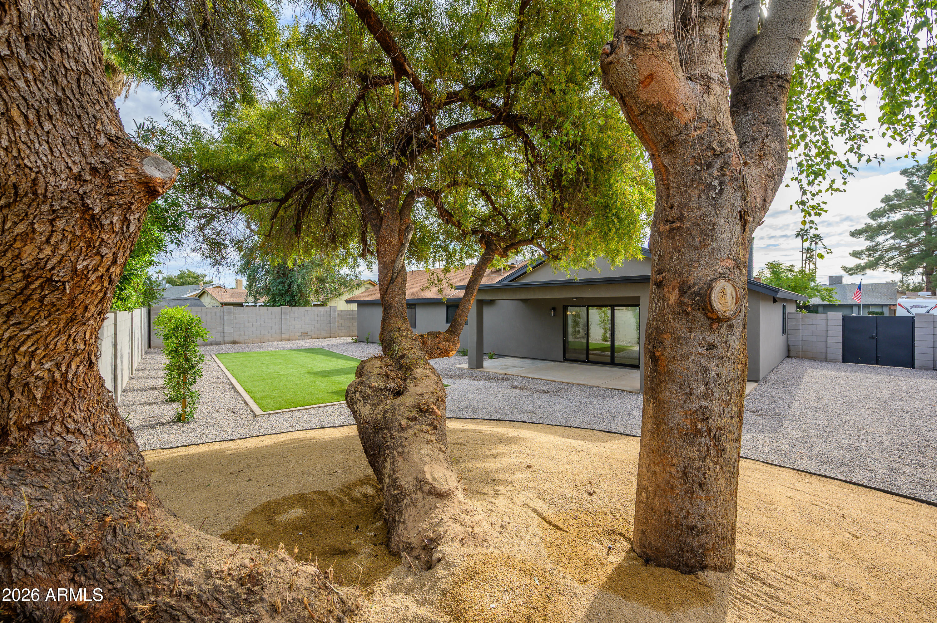 2432 West St Moritz Lane Phoenix, AZ 85023 - Photo 41 of 41 Back Yard with Shade Trees