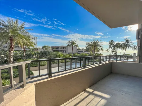 a view of balcony with city view