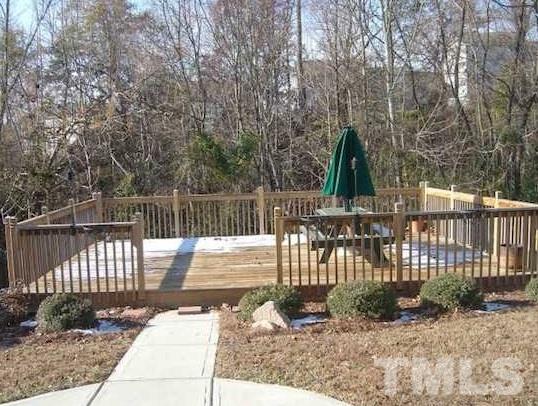 3250 Marcony Way Raleigh, NC 27610 - Photo 5 of 6 a view of a dinning table and chairs in patio