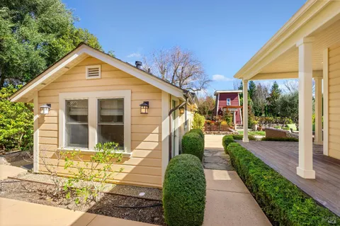 a view of a house with a porch