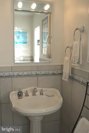 a view of small space with racks on the wall