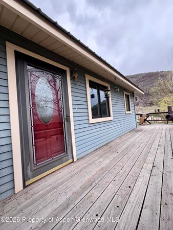 a view of a house with wooden floor