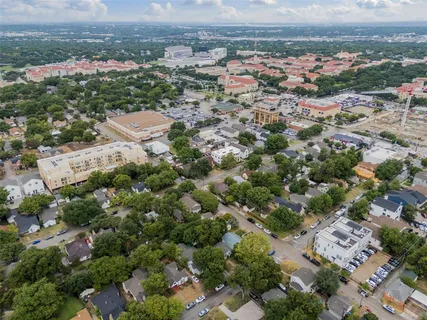 an aerial view of multiple house
