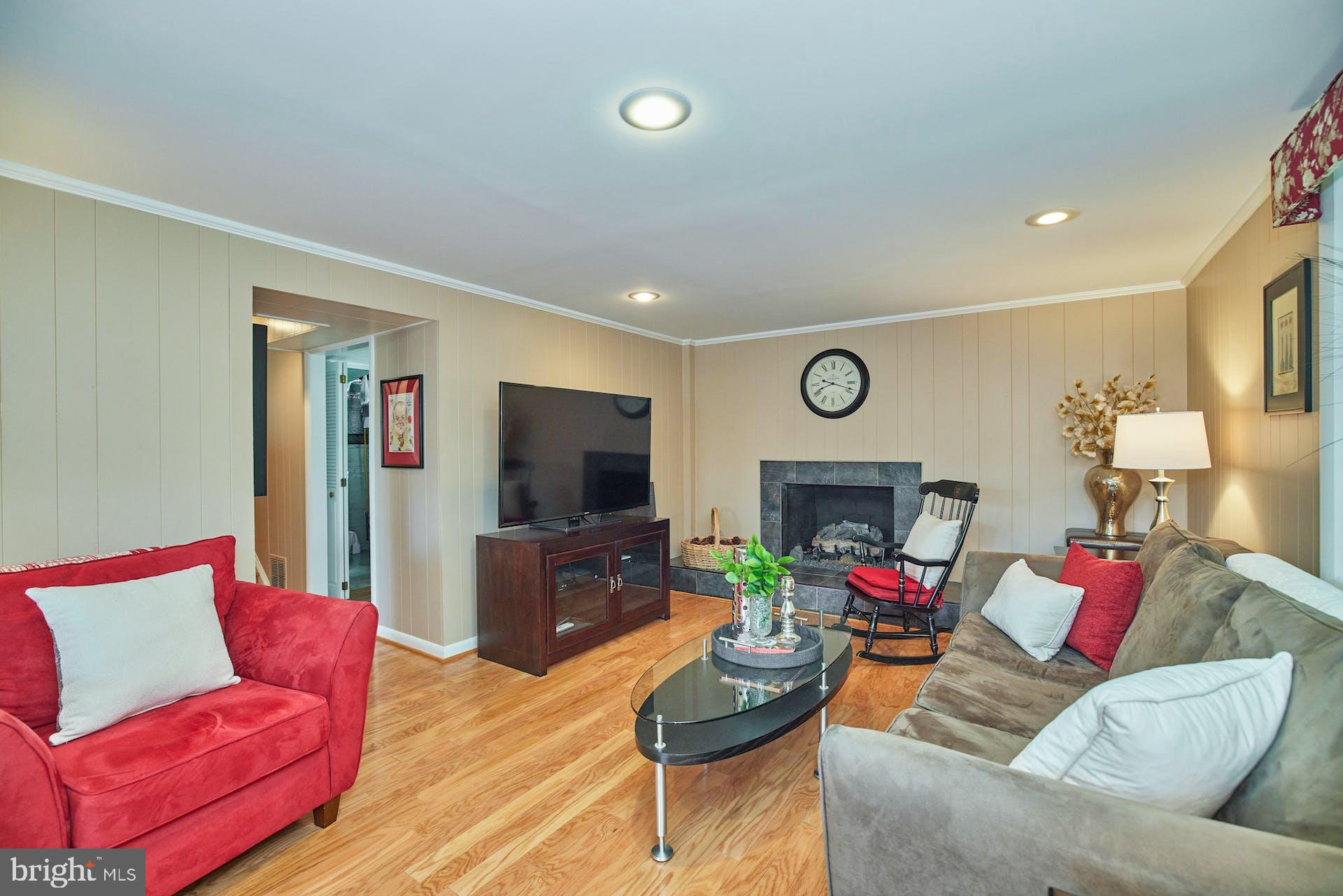 7613 Hamlet Street Springfield, VA 22151 - Photo 33 of 49 Family Room with Gas Fireplace