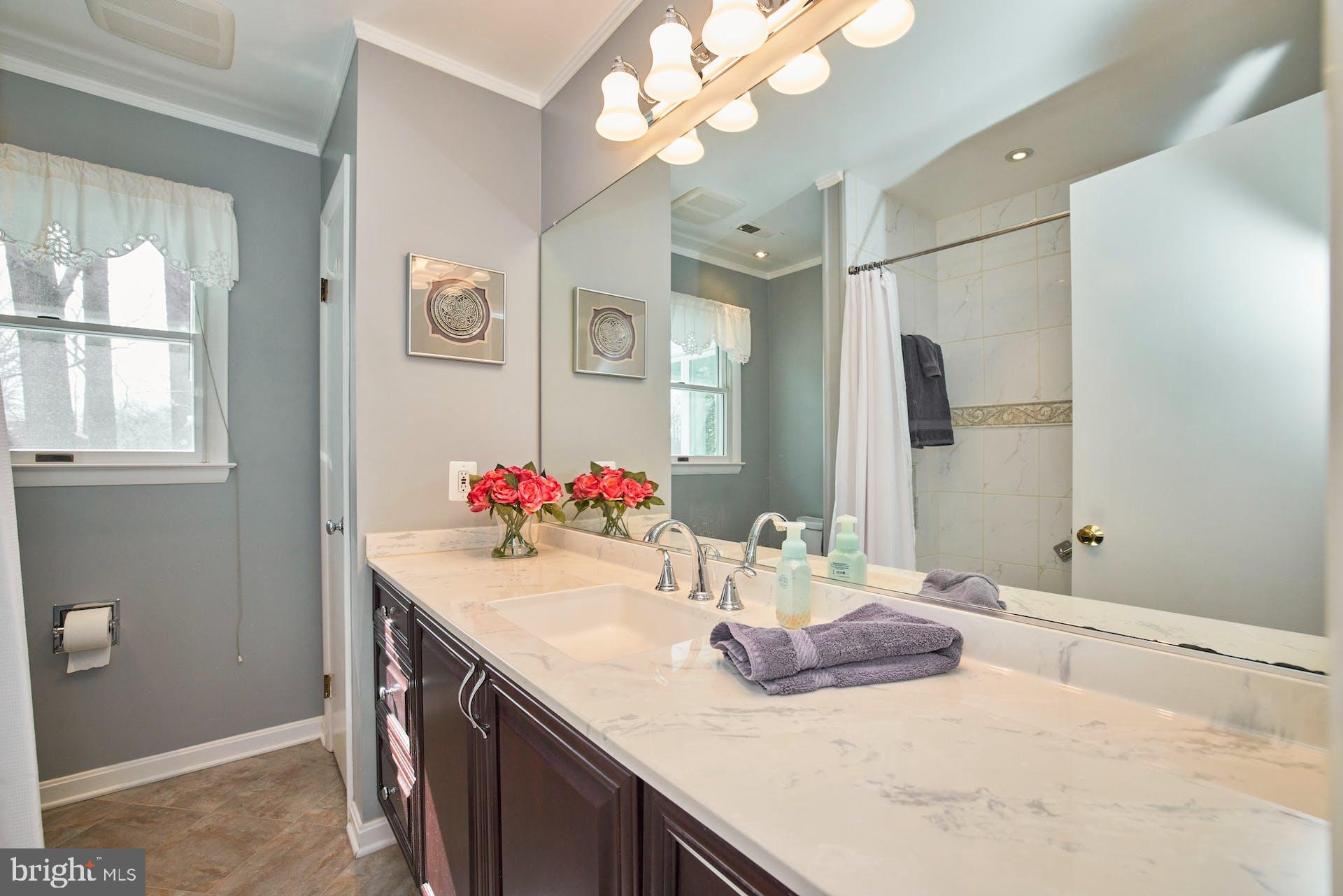 7613 Hamlet Street Springfield, VA 22151 - Photo 37 of 49 Updated Bath with Large Vanity