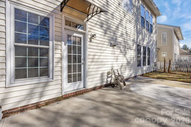 a view of a house with a patio