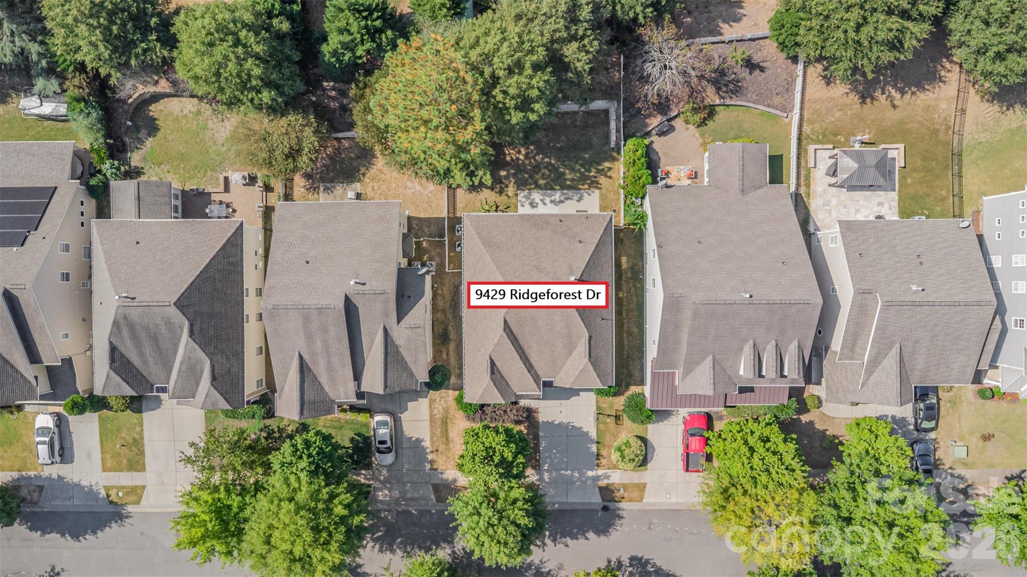 9429 Ridgeforest Drive Charlotte, NC 28277 - Photo 34 of 35 an aerial view of multiple house with outdoor space