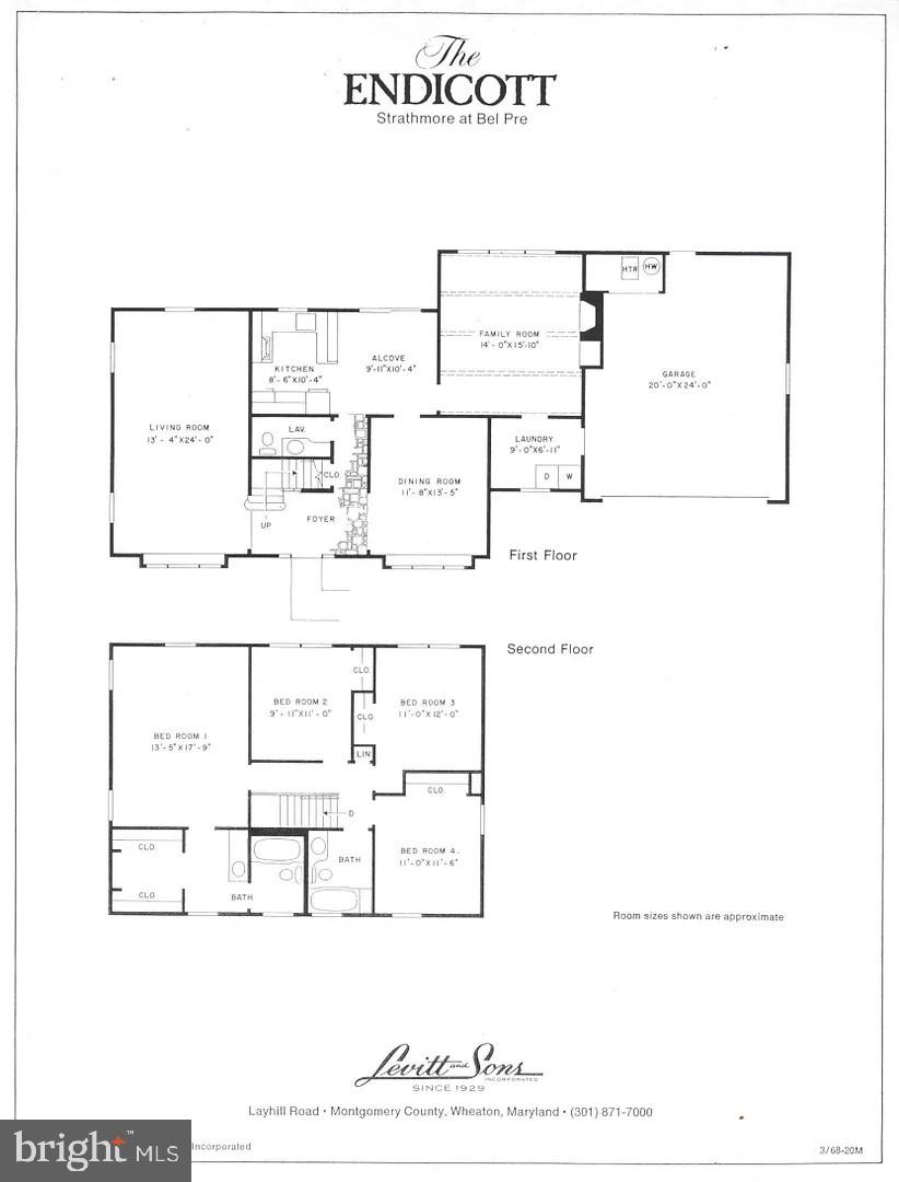 6 Beechvue Court Silver Spring, MD 20906 - Photo 42 of 42 Floor Plan (Similar/reversed)