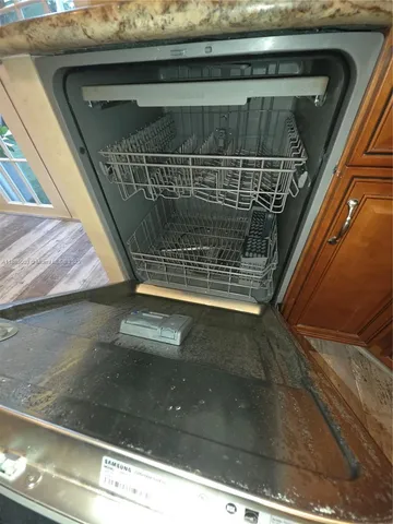 a view of backyard door