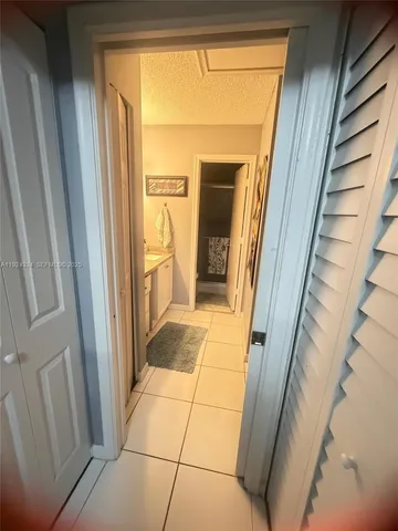 a view of a bathroom with door