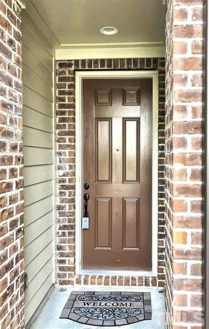 a view of a door with a door