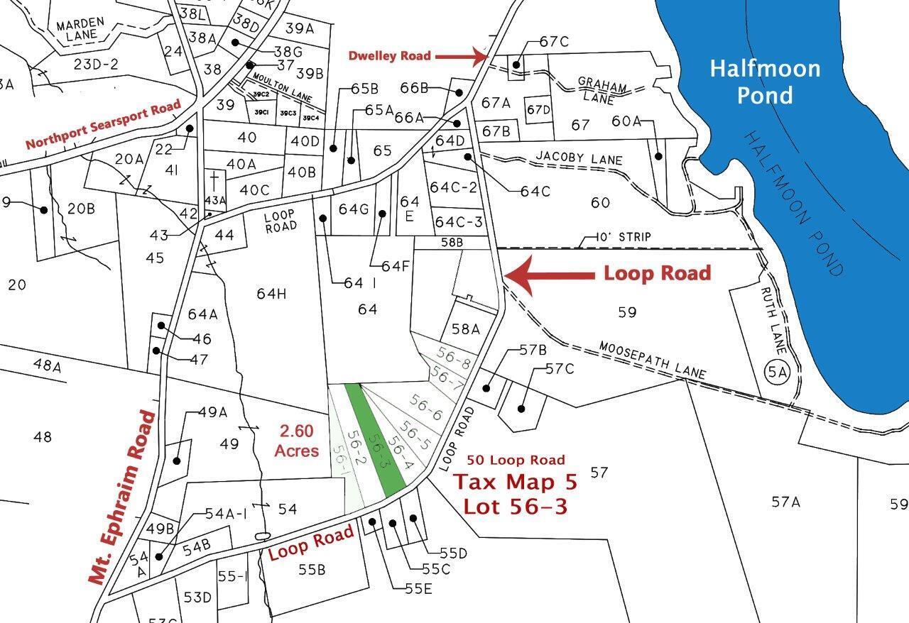 50 Loop Road South Searsport, ME 04974 - Photo 3 of 5 Brower - Loop Rd_Lot 3 Tax Map _edited-2