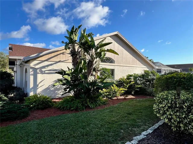 a house with a yard in front of it