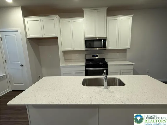 a kitchen with a sink a stove and refrigerator