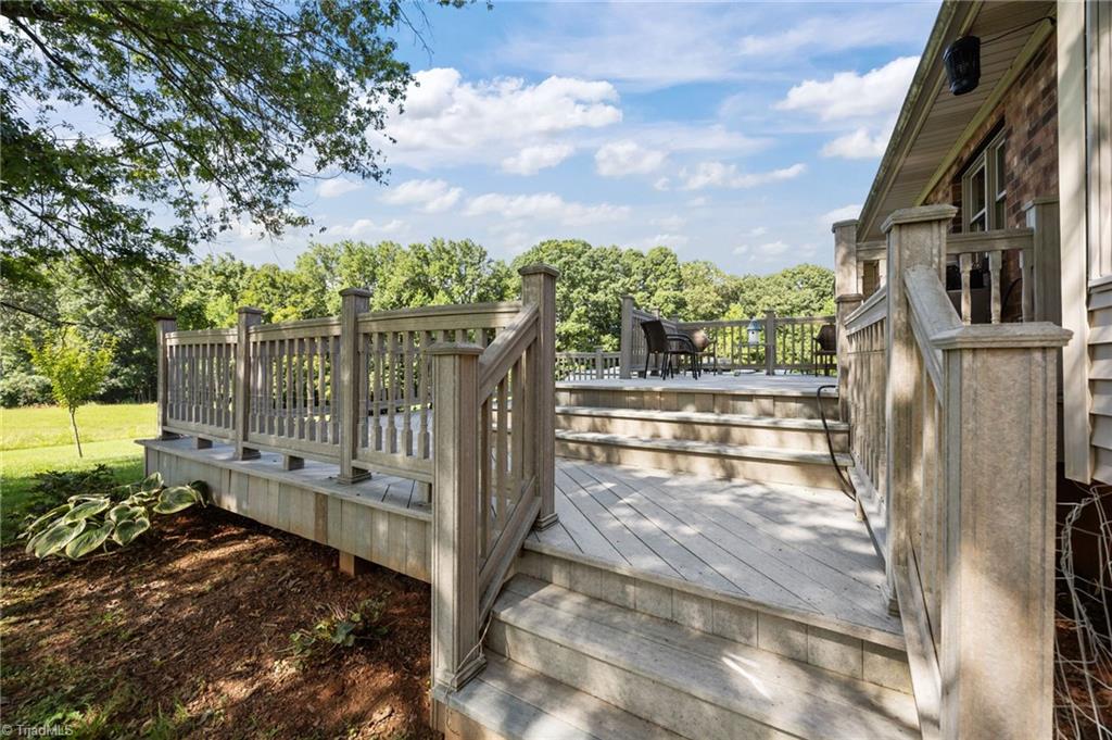 1498 Bethesda Road Lexington, NC 27295 - Photo 37 of 40 Open-Air Deck Embraced by Nature