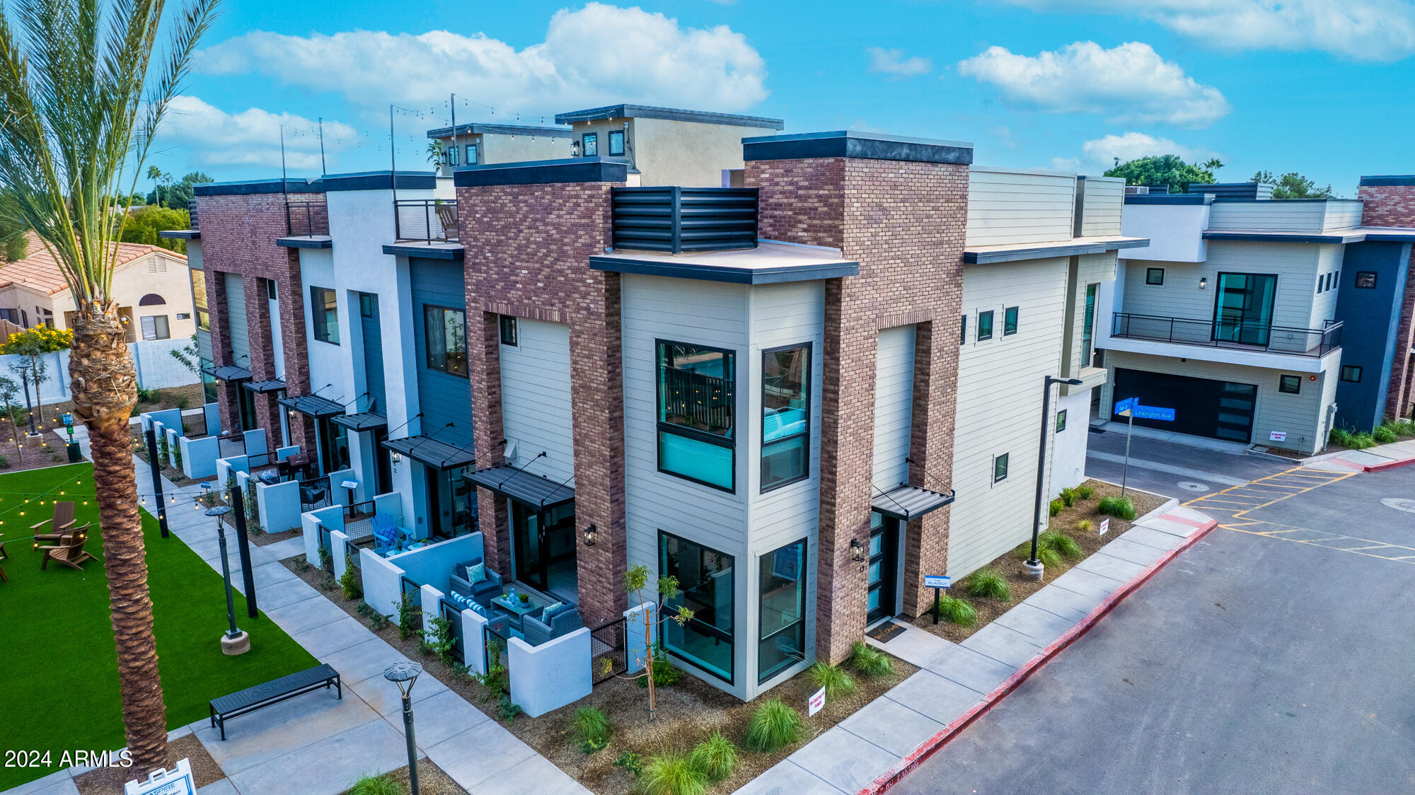 a front view of a house with balcony