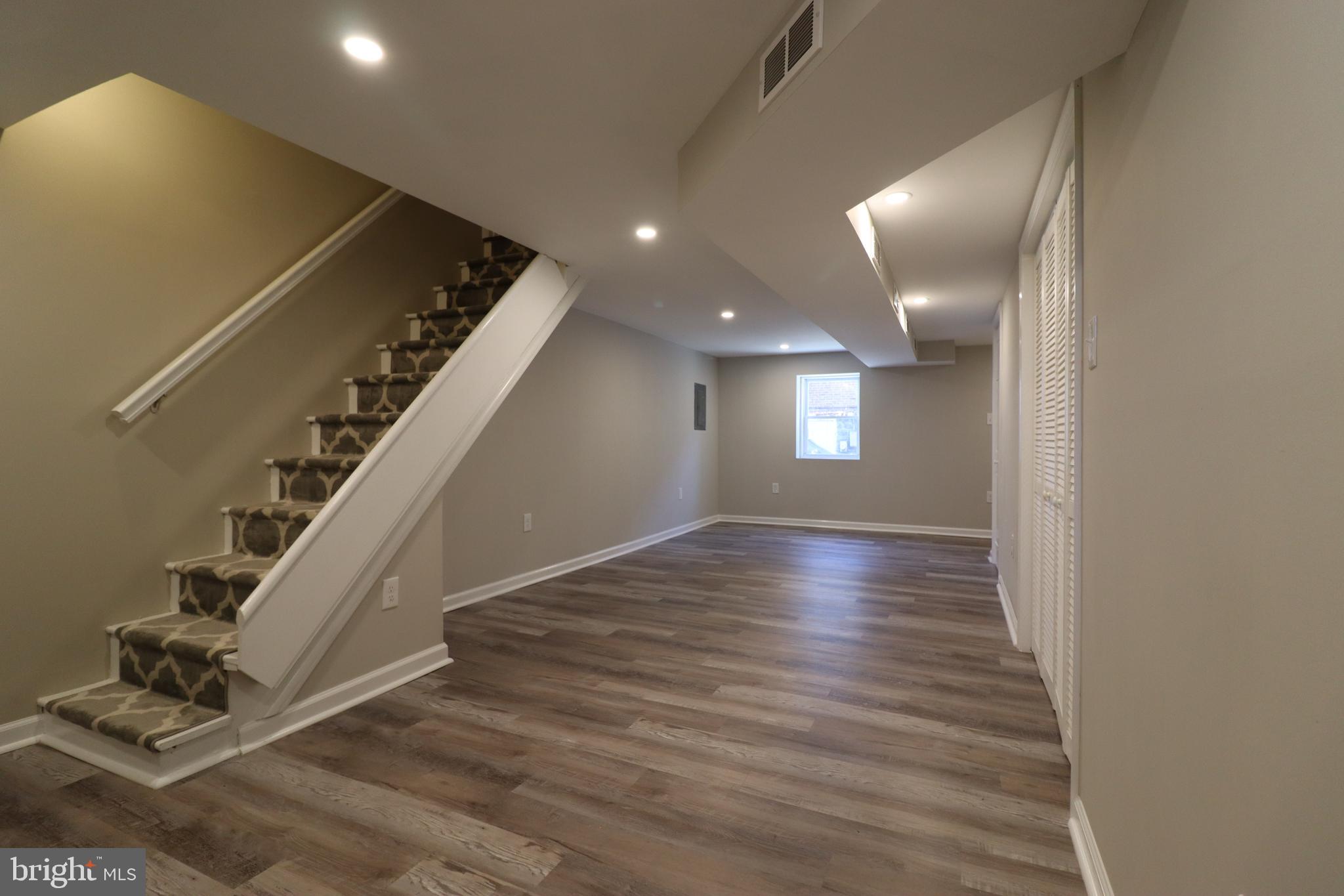 428 Littlecroft Road Upper Darby, PA 19082 - Photo 20 of 25 Finished Basement with Vinyl Flooring!!