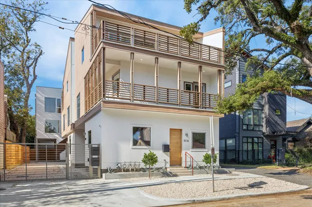 a front view of a building