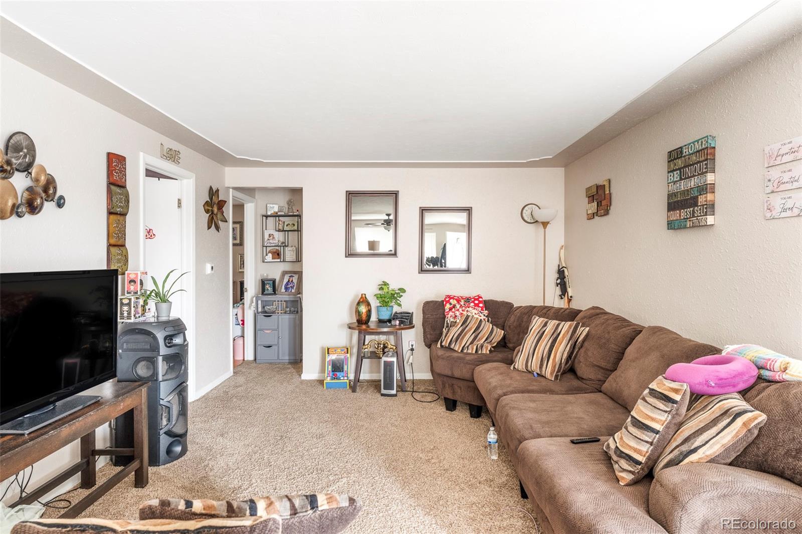 903 Wolff Street Denver, CO 80204 - Photo 34 of 49 a living room with furniture and a flat screen tv