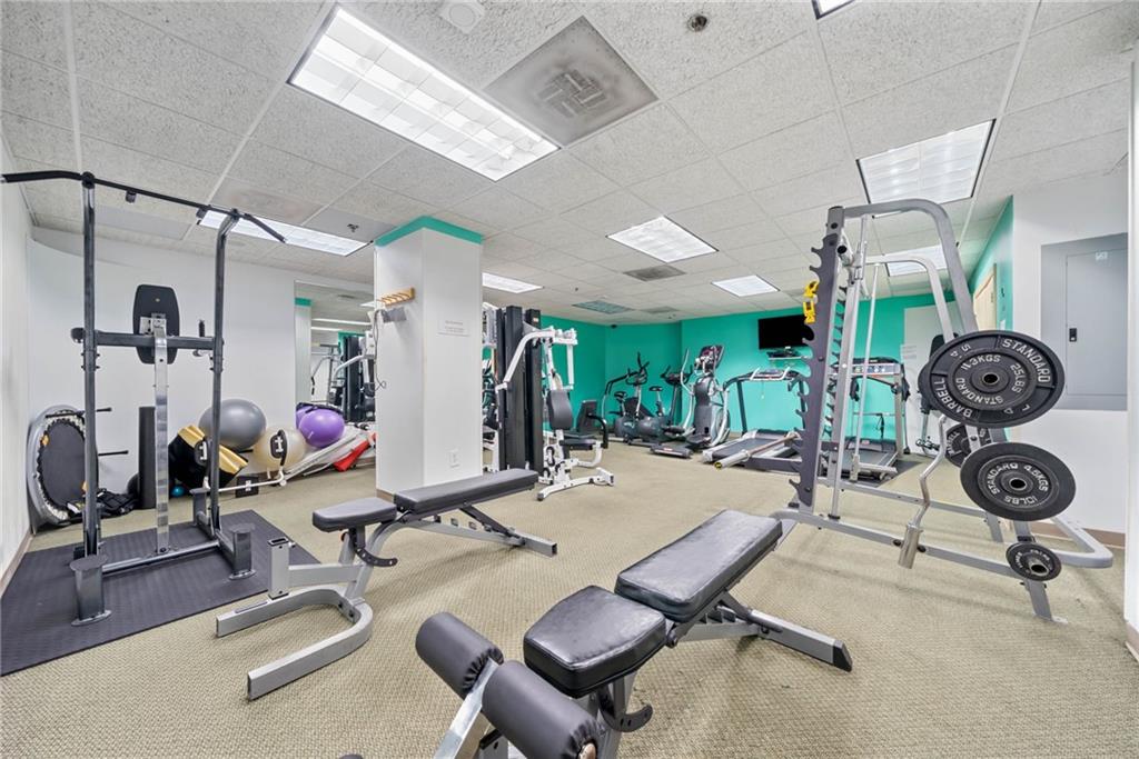 57 Forsyth Street Northwest, Unit 16G Atlanta, GA 30303 - Photo 32 of 32 a view of a room with gym equipment