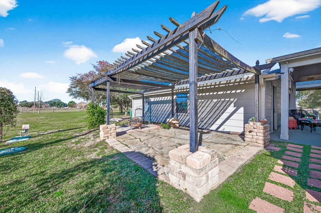 6610 Sprigg Street Fulshear, TX 77441 - Photo 38 of 49 a view of a house with backyard and patio